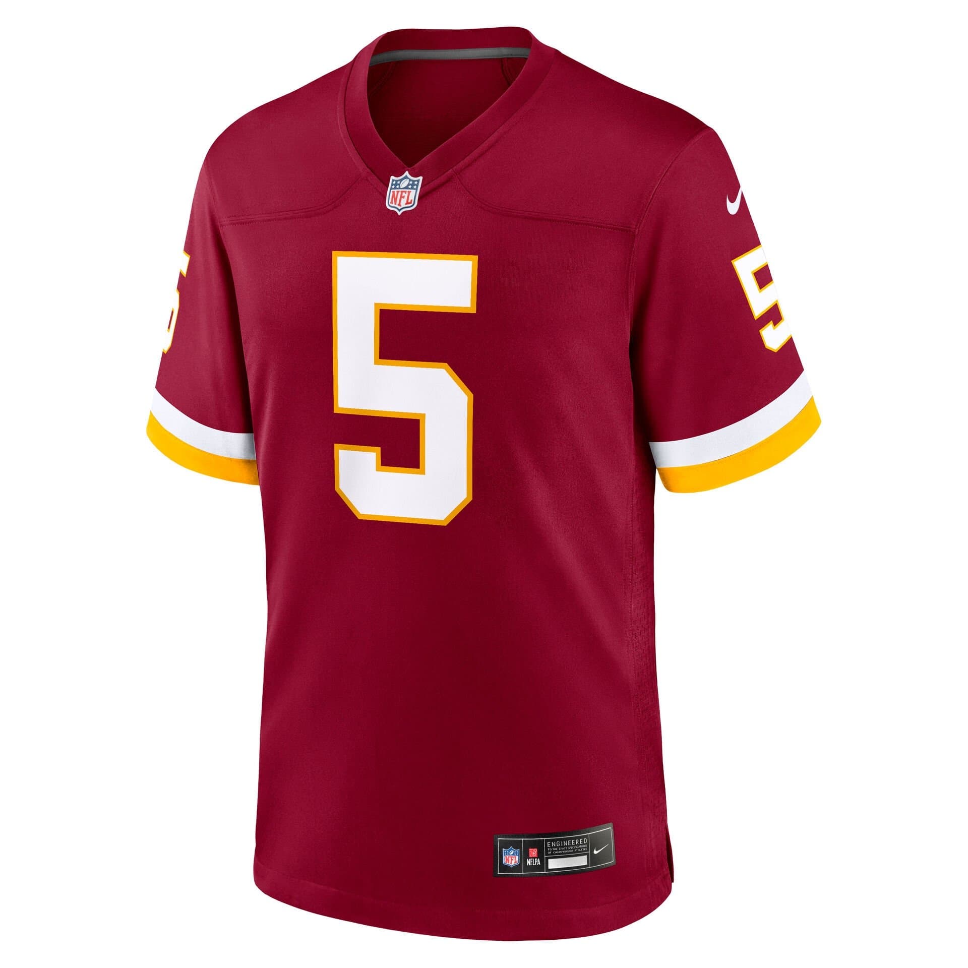 Jayden Daniels #5 Washington Commanders 2026 Game NFL Jersey Burgundy thumbnail 2