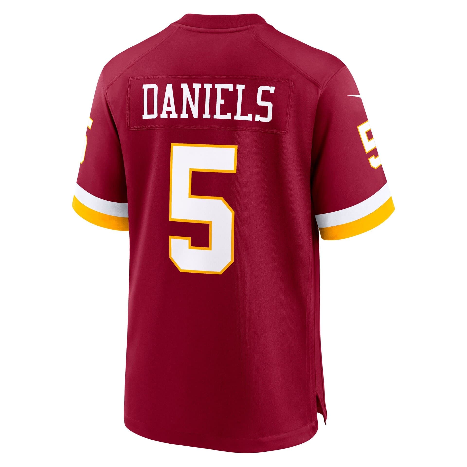 Jayden Daniels #5 Washington Commanders 2026 Game NFL Jersey Burgundy thumbnail 3