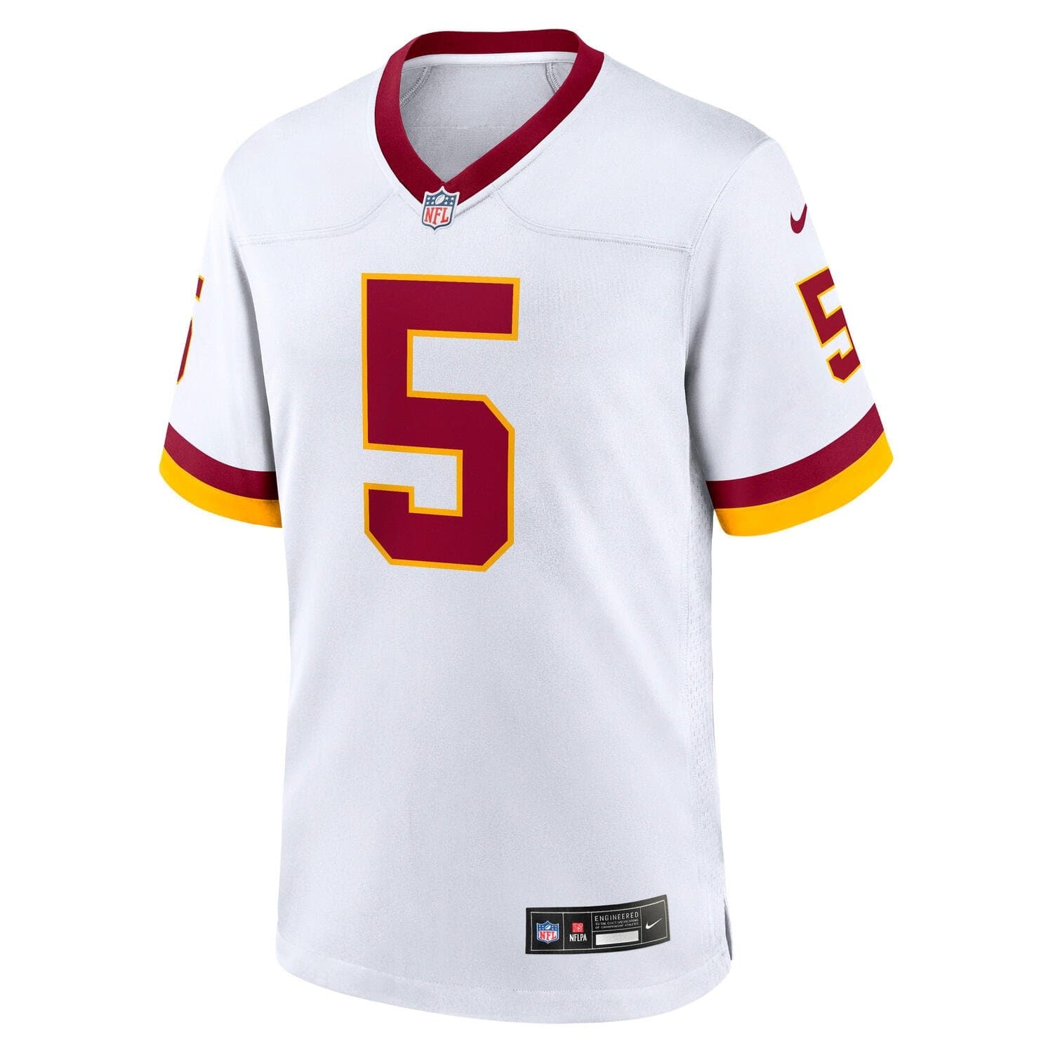 Jayden Daniels #5 Washington Commanders Game NFL Jersey White thumbnail 2