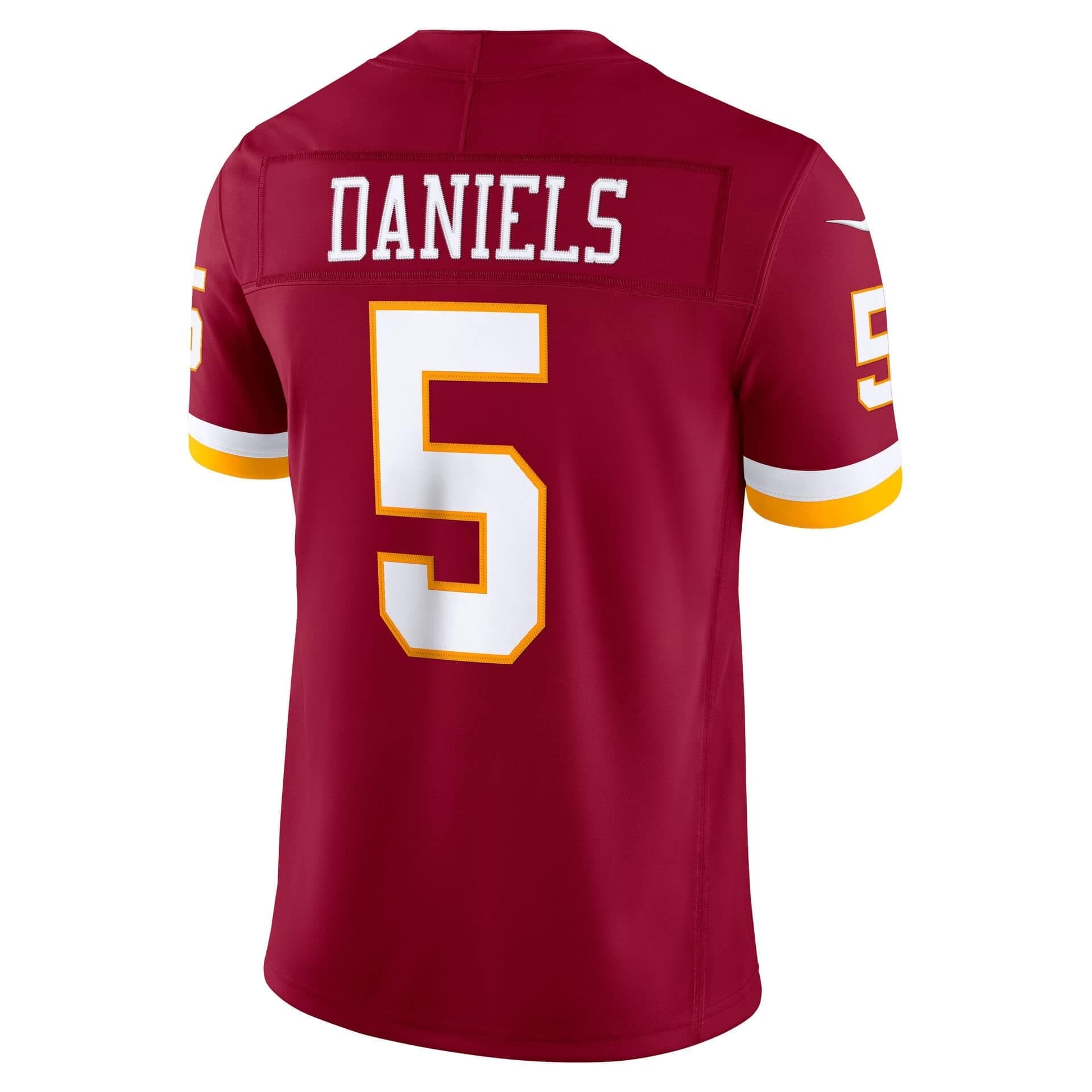 Jayden Daniels #5 Washington Commanders 2026 Stitched Limited NFL Jersey Burgundy thumbnail 3