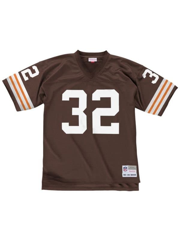 Jim Brown #32 Cleveland Browns 1963 Legacy Throwback NFL Jersey thumbnail 2