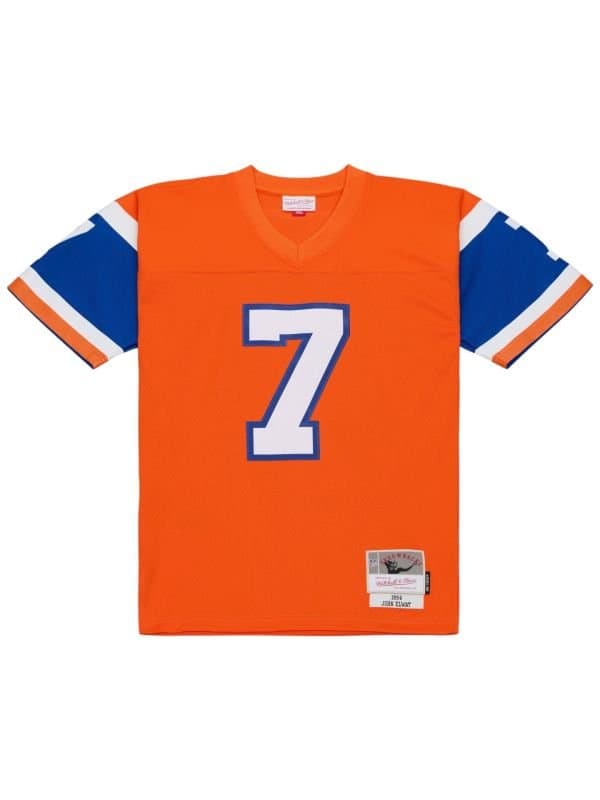 John Elway #7 Denver Broncos 1994 Legacy Throwback NFL Jersey Orange — view 1