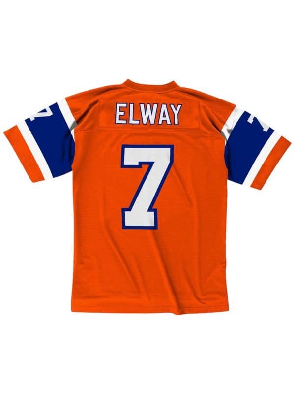 John Elway #7 Denver Broncos 1994 Legacy Throwback NFL Jersey Orange thumbnail 2