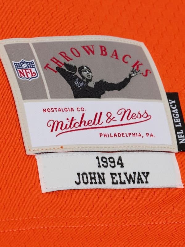John Elway #7 Denver Broncos 1994 Legacy Throwback NFL Jersey Orange thumbnail 3