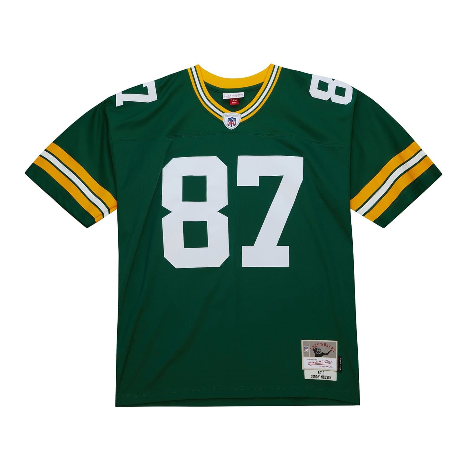 Jordy Nelson #87 Green Bay Packers 2010 Legacy Throwback NFL Jersey Green thumbnail 2