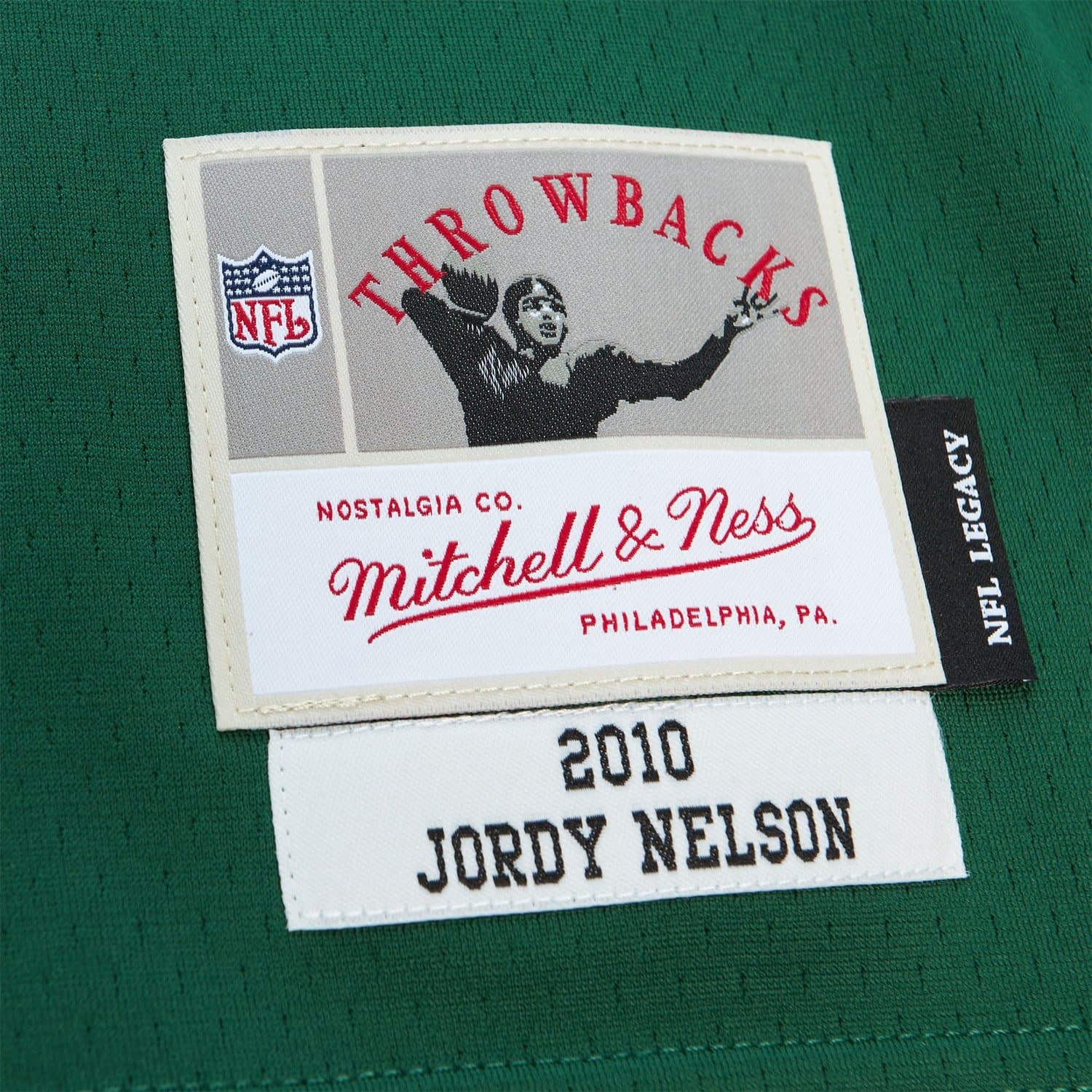 Jordy Nelson #87 Green Bay Packers 2010 Legacy Throwback NFL Jersey Green thumbnail 3