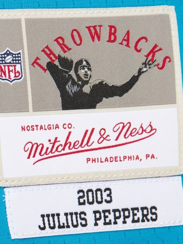 Julius Peppers #90 Carolina Panthers 2003 Legacy Throwback NFL Jersey Blue thumbnail 3