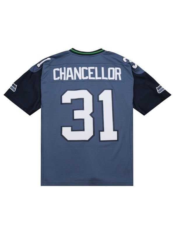 Kam Chancellor #31 Seattle Seahawks 2011 Legacy Throwback NFL Jersey Blue — view 1