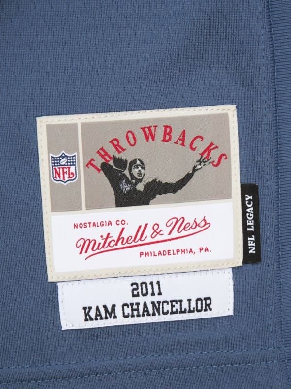 Kam Chancellor #31 Seattle Seahawks 2011 Legacy Throwback NFL Jersey Blue thumbnail 3