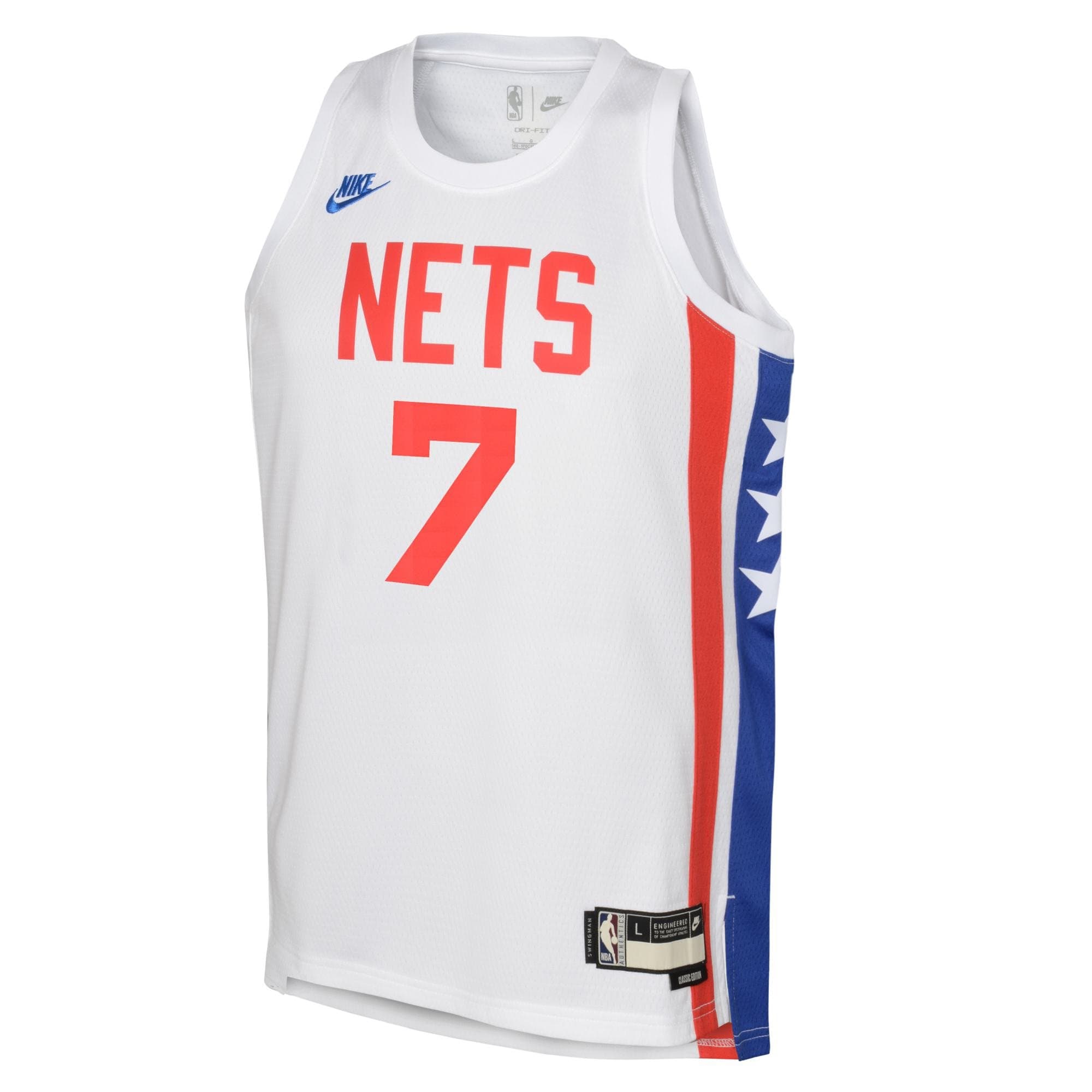 Kevin Durant #7 Brooklyn Nets Hardwood Classics Nike Swingman NBA Jersey (YOUTH) thumbnail 2