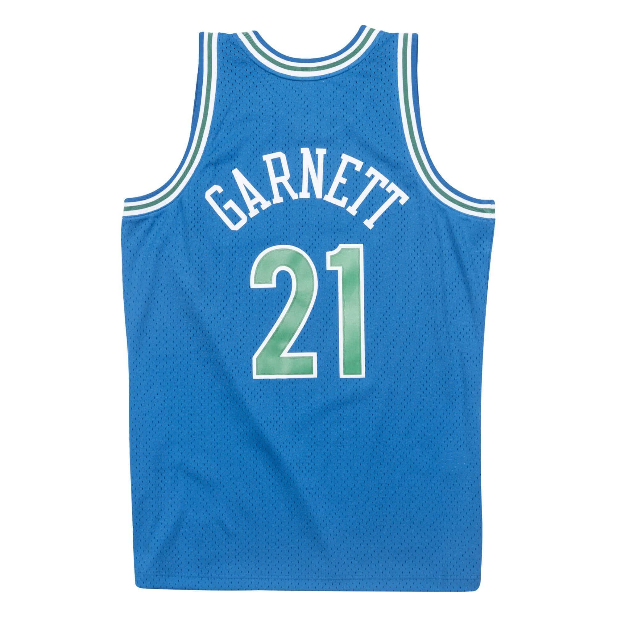 Kevin Garnett #21 Minnesota Timberwolves 1995-96 Swingman NBA Jersey Blue thumbnail 2