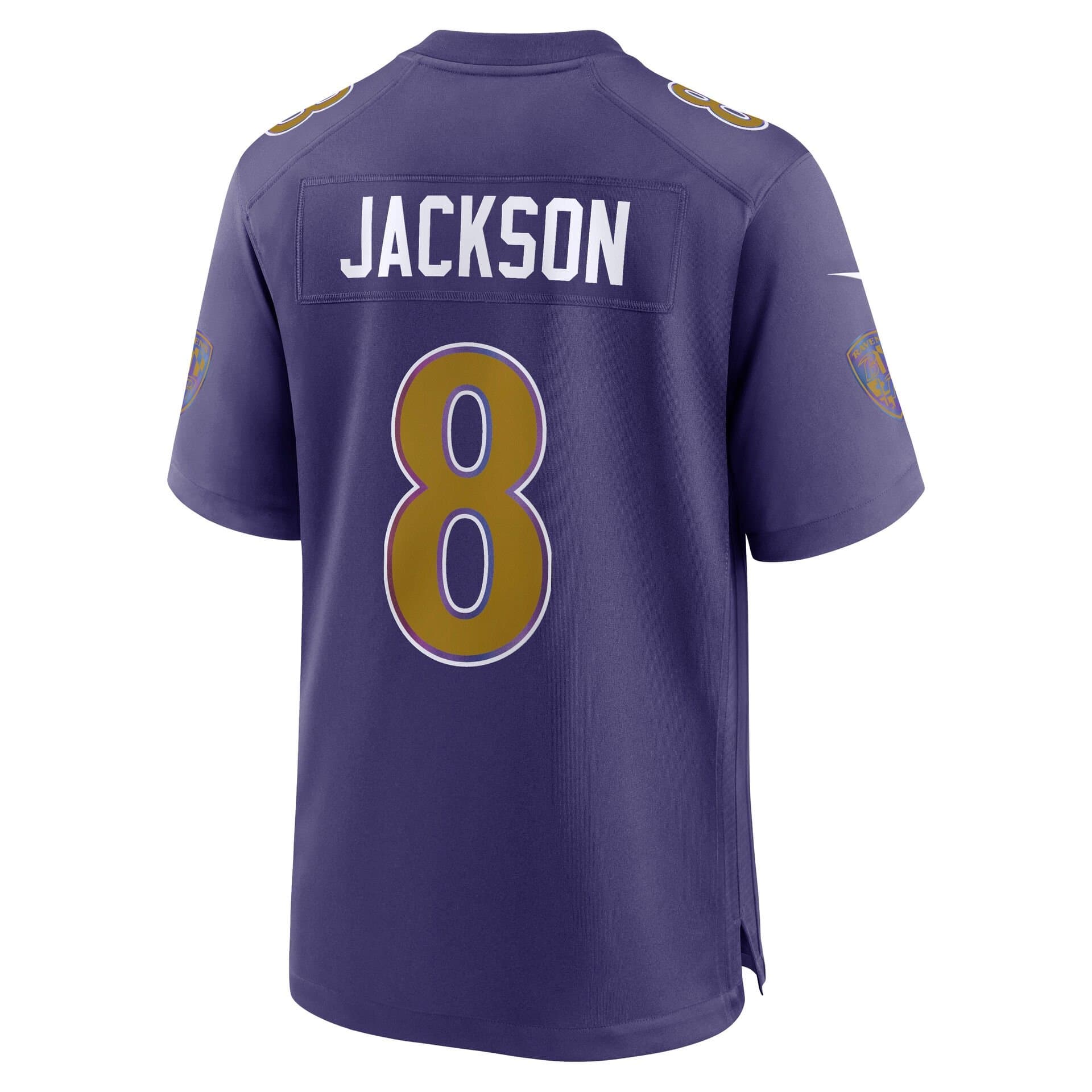 Lamar Jackson #8 Baltimore Ravens 2026 Game NFL Jersey Alternate Purple thumbnail 3