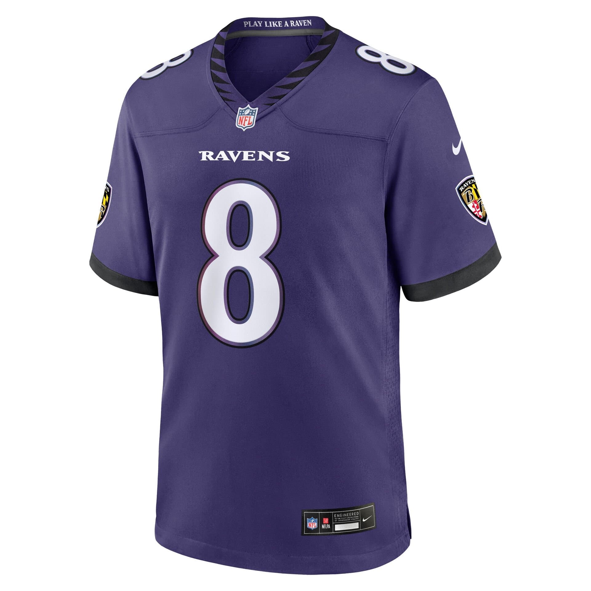Lamar Jackson #8 Baltimore Ravens 2026 Game NFL Jersey Team Purple thumbnail 2