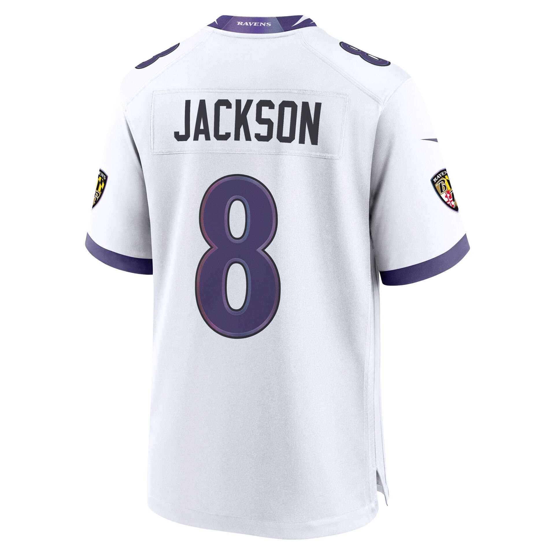 Lamar Jackson #8 Baltimore Ravens 2026 Game NFL Jersey White thumbnail 3