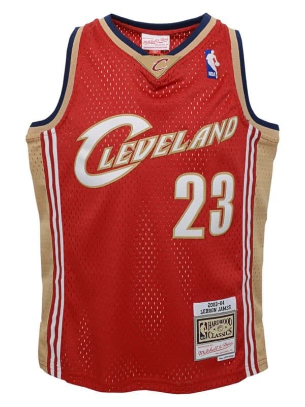 LeBron James #23 Cleveland Cavaliers 2003-04 Swingman NBA Jersey Red (YOUTH) thumbnail 2