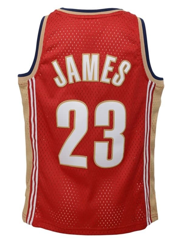 LeBron James #23 Cleveland Cavaliers 2003-04 Swingman NBA Jersey Red (YOUTH) thumbnail 3