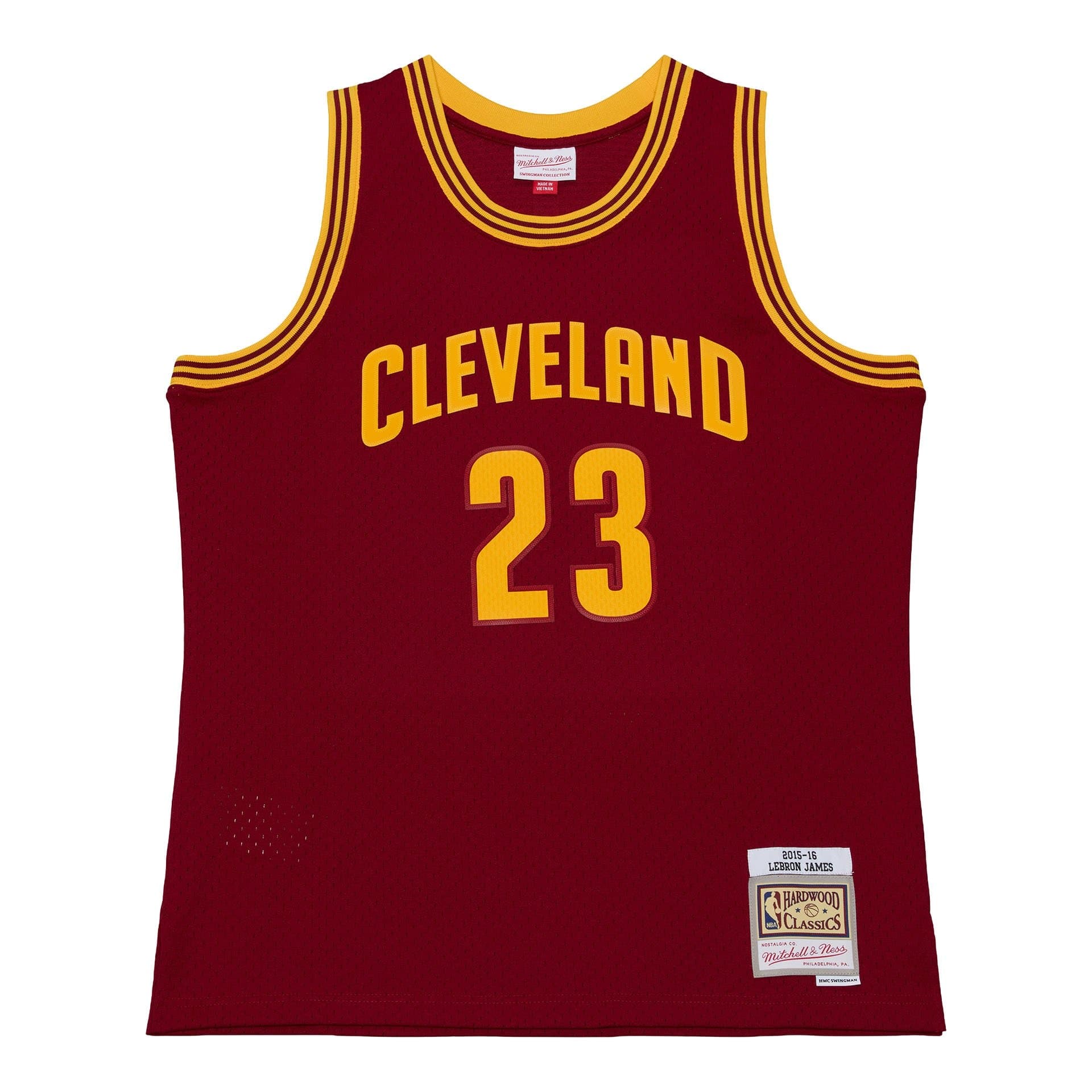 LeBron James #23 Cleveland Cavaliers 2015-16 Swingman NBA Jersey Red — view 1