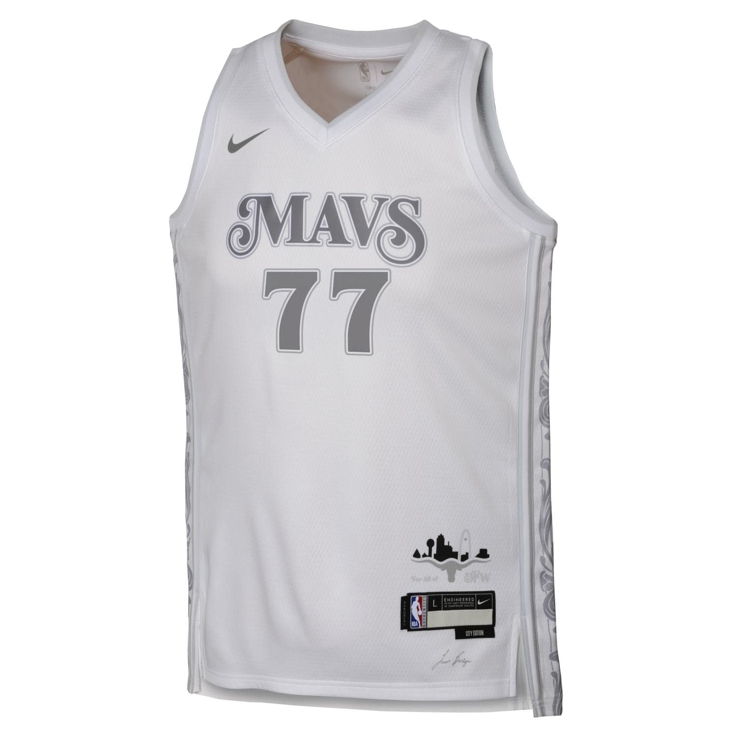 Luka Doncic #77 Dallas Mavericks 2024-25 City Edition Nike Swingman NBA Jersey (YOUTH) thumbnail 2