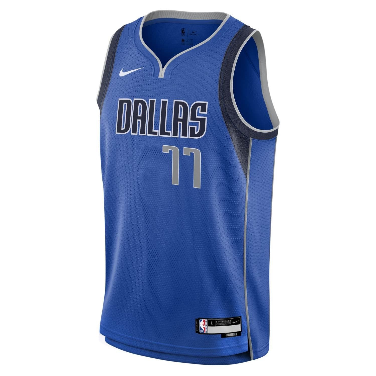 Luka Doncic #77 Dallas Mavericks Nike Swingman NBA Jersey Blue (YOUTH) thumbnail 2