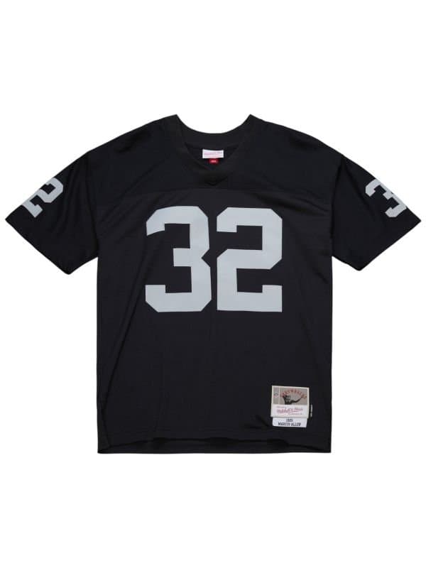 Marcus Allen #32 Los Angeles Raiders 1985 Legacy Throwback NFL Jersey Black thumbnail 2