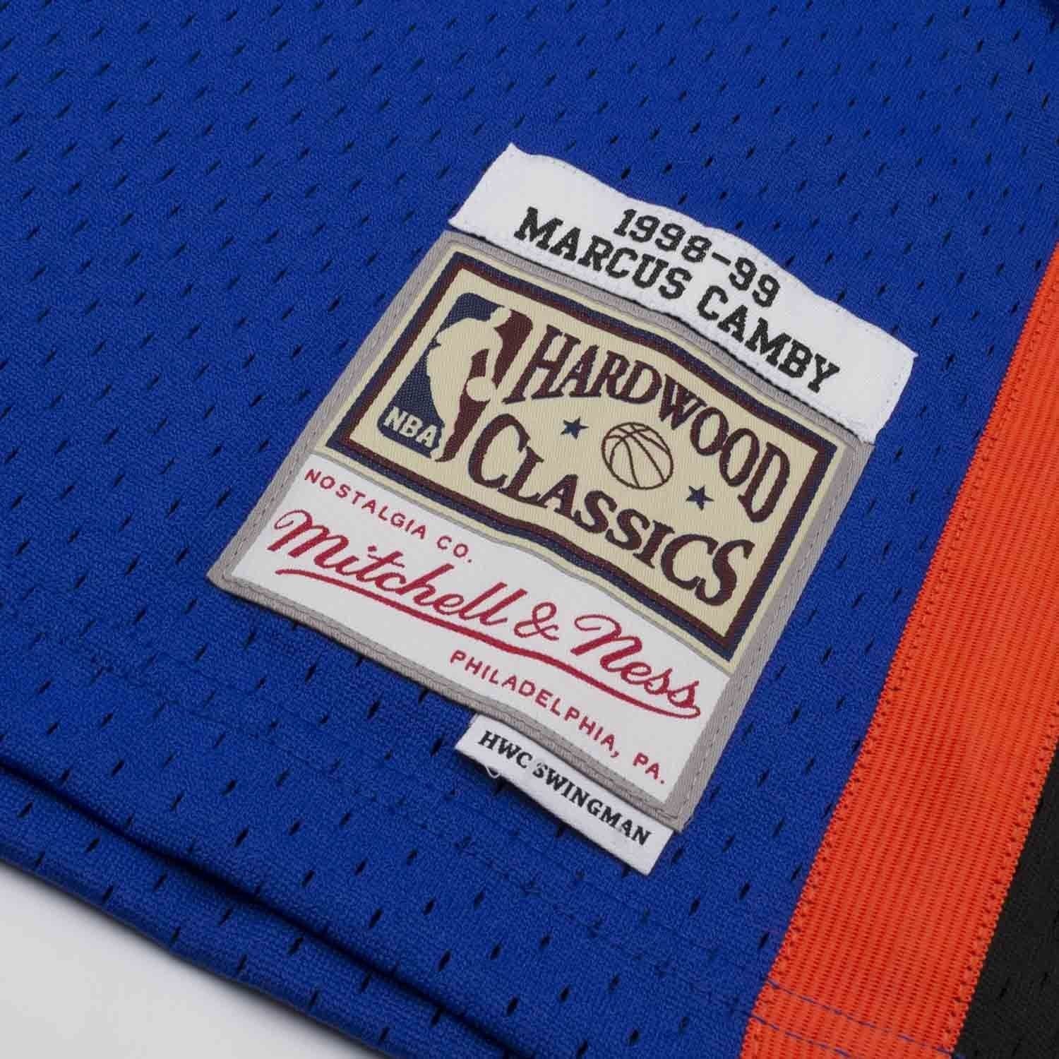 Marcus Camby #23 New York Knicks 1998-99 Swingman NBA Jersey Blue thumbnail 3