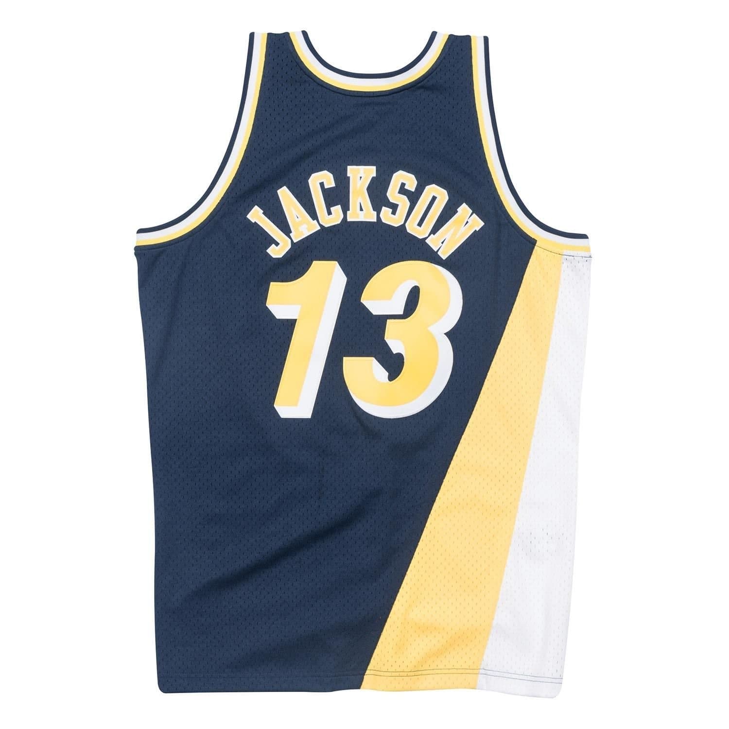 Mark Jackson #13 Indiana Pacers 1996-97 Swingman NBA Jersey Navy thumbnail 2