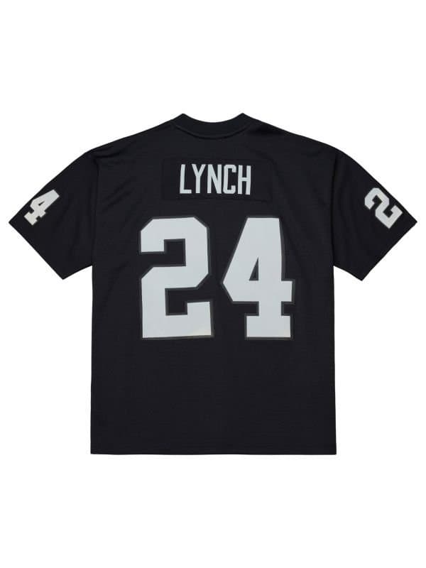 Marshawn Lynch #24 Oakland Raiders 2017 Legacy Throwback NFL Jersey Black — view 1