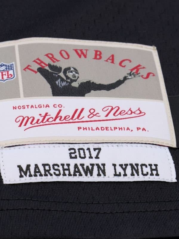Marshawn Lynch #24 Oakland Raiders 2017 Legacy Throwback NFL Jersey Black thumbnail 3