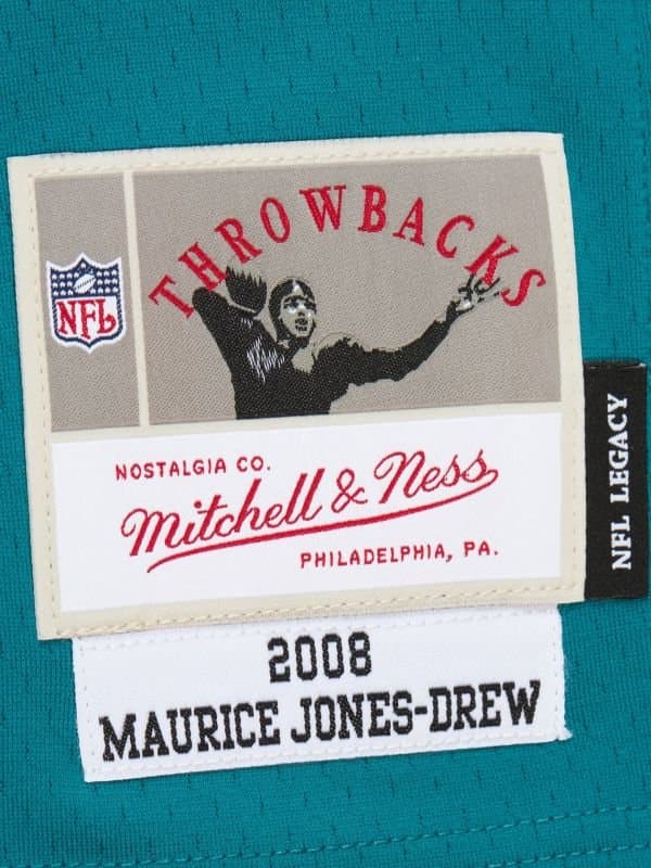 Maurice Jones-Drew #32 Jacksonville Jaguars 2008 Legacy Throwback NFL Jersey Teal thumbnail 3
