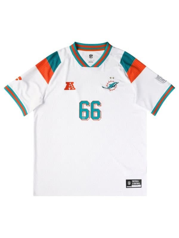 Miami Dolphins 2026 Football x Football NFL Fan Jersey White — view 1