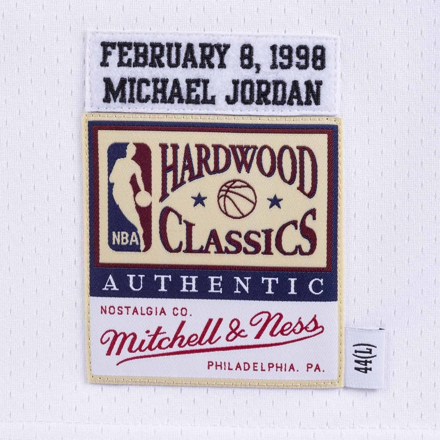 Michael Jordan #23 1998 All-Star Game Authentic NBA Jersey White thumbnail 3