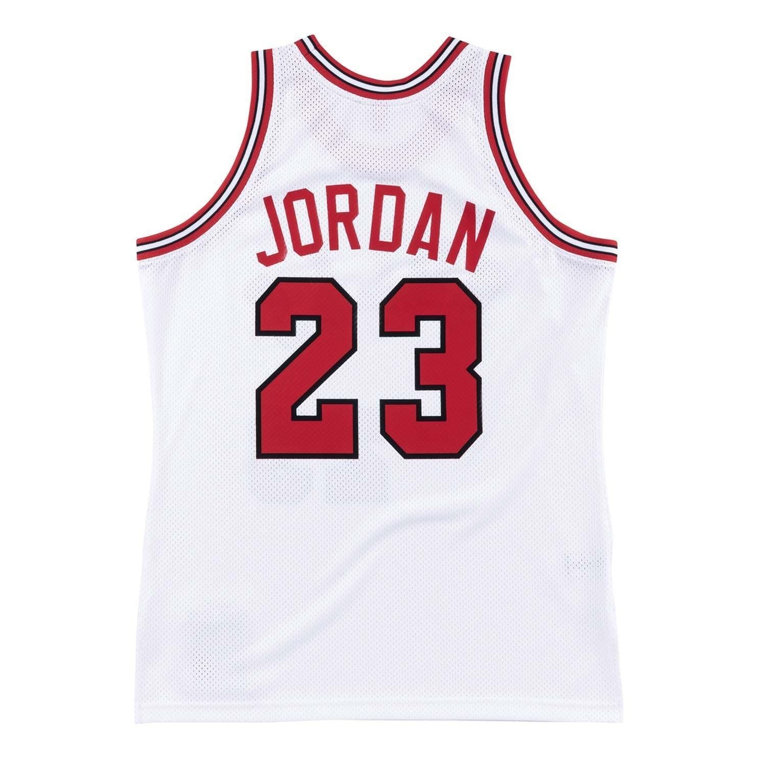 Michael Jordan #23 Chicago Bulls 1984-85 Authentic NBA Jersey White thumbnail 2