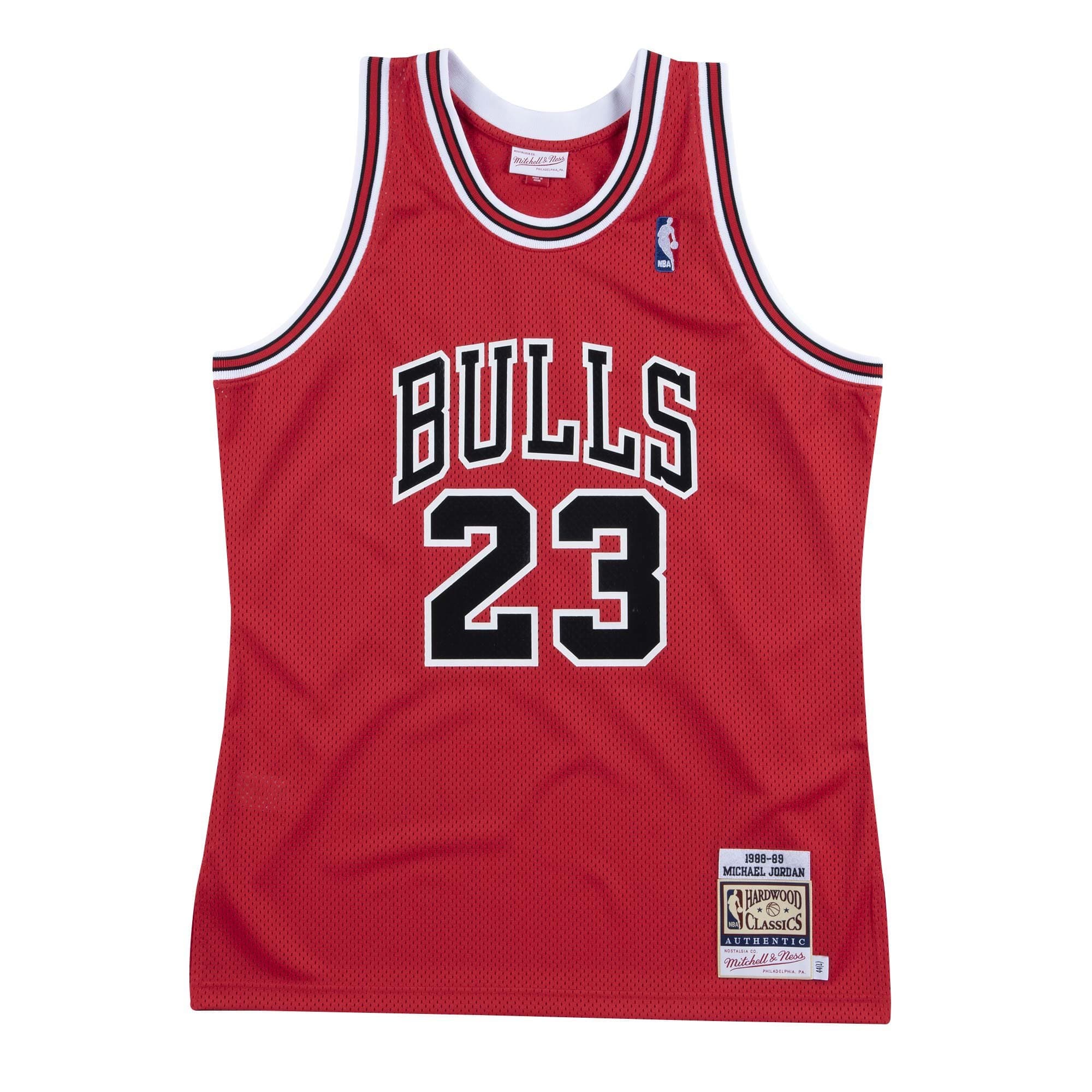 Michael Jordan #23 Chicago Bulls 1988-89 Authentic NBA Jersey Red — view 1