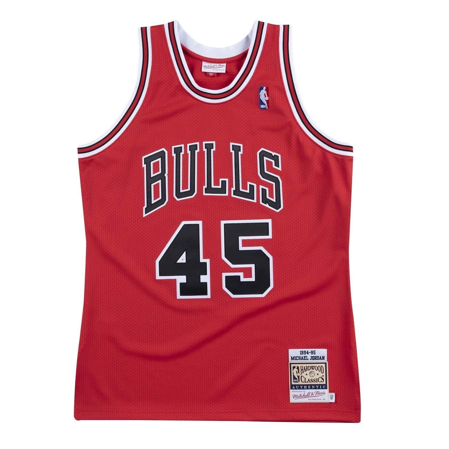Michael Jordan #45 Chicago Bulls 1994-95 Authentic NBA Jersey Red — view 1