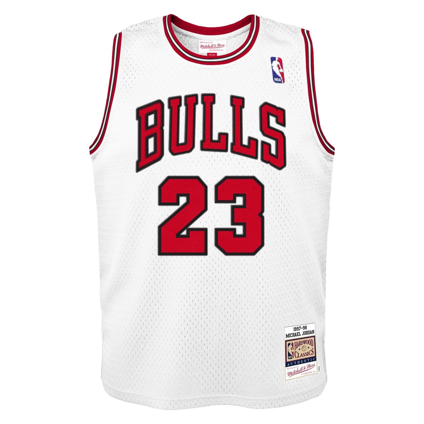 Michael Jordan #23 Chicago Bulls 1997-98 Authentic NBA Jersey White (YOUTH) thumbnail 2