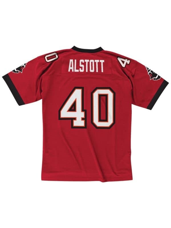 Mike Alstott #40 Tampa Bay Buccaneers 2002 Legacy Throwback NFL Jersey Red — view 1