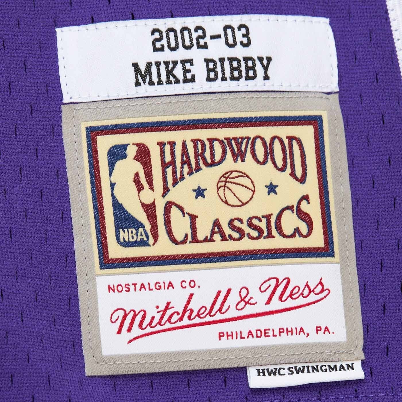 Mike Bibby #10 Sacramento Kings 2002-03 Mitchell & Ness Swingman NBA Jersey Purple thumbnail 3