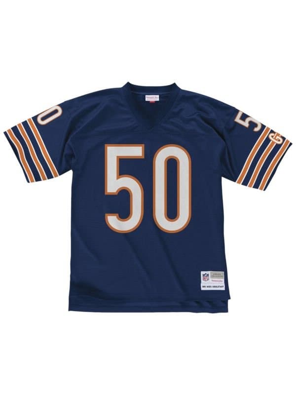 Mike Singletary #50 Chicago Bears 1985 Legacy Throwback NFL Jersey Navy thumbnail 2