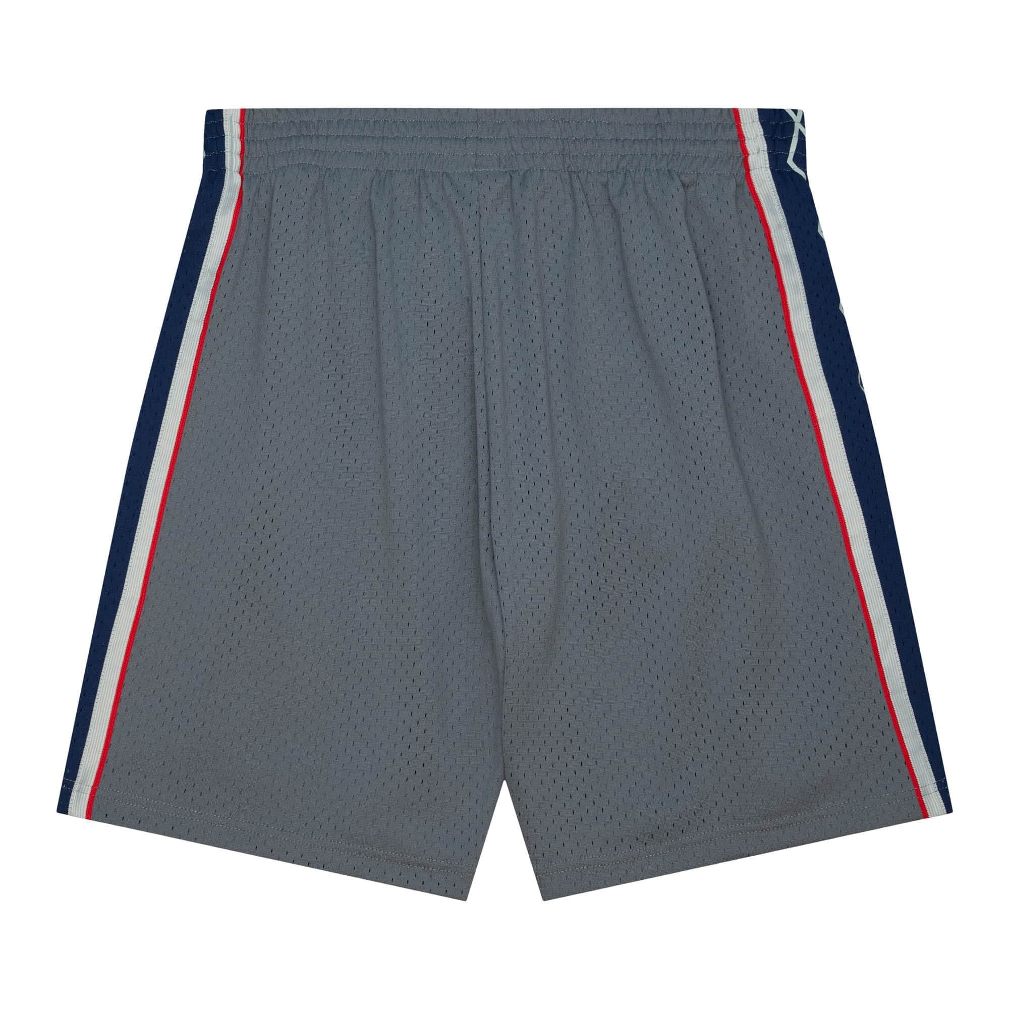 New Jersey Nets 2004-05 Mitchell & Ness Swingman Alternate NBA Shorts Grey thumbnail 2