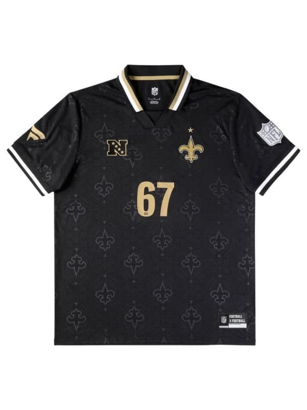New Orleans Saints 2026 Football x Football NFL Fan Jersey Black — view 1