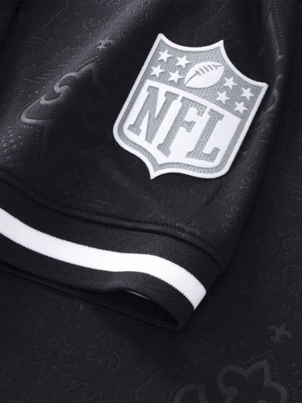 New Orleans Saints 2026 Football x Football NFL Fan Jersey Black thumbnail 3