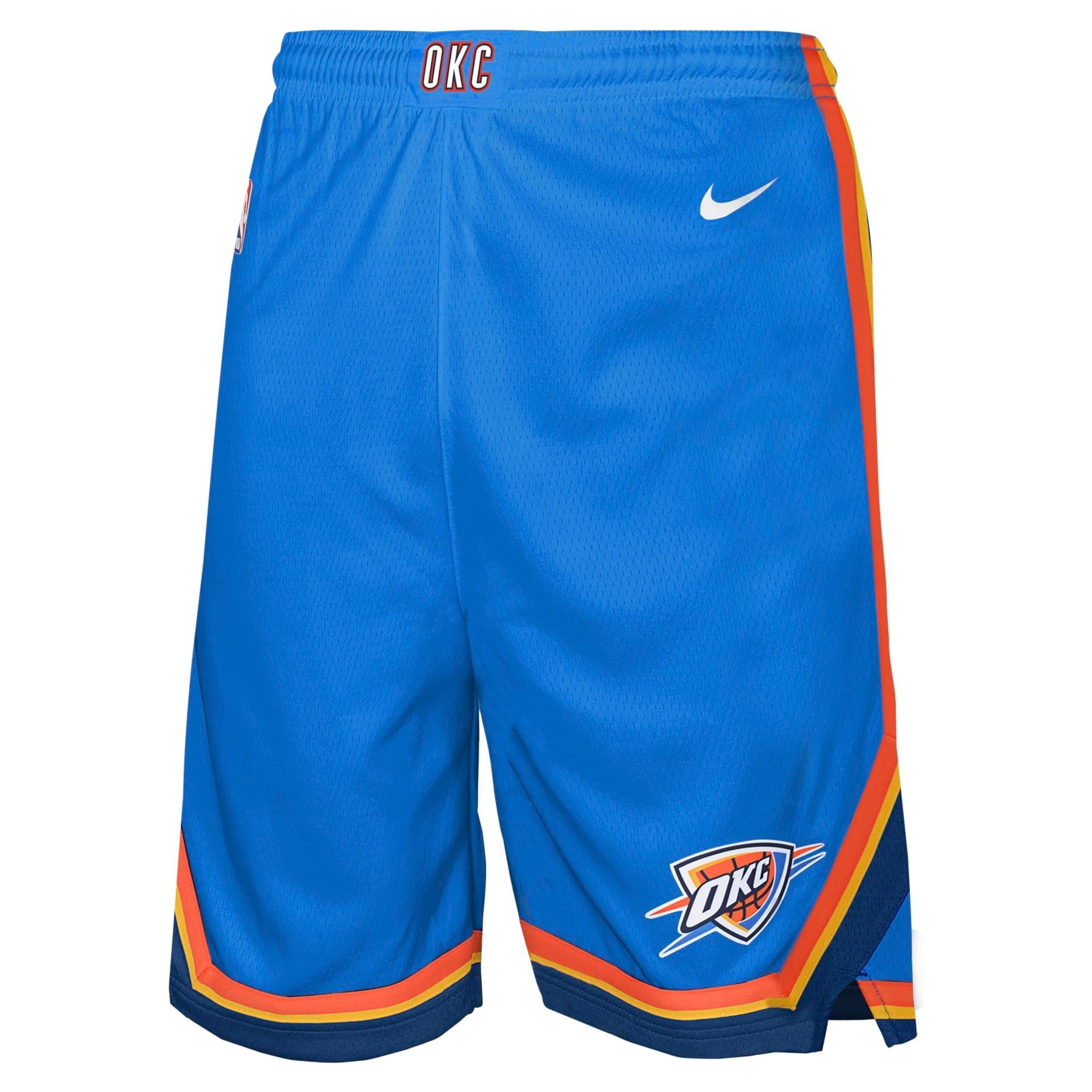 Oklahoma City Thunder Icon Swingman NBA Shorts Blue (YOUTH) — view 1