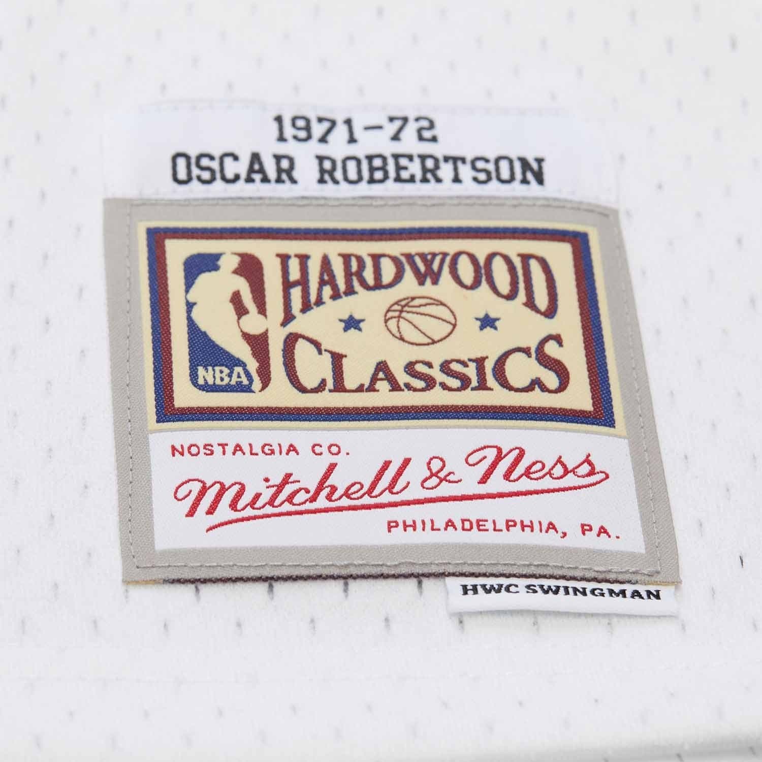 Oscar Robertson #1 Milwaukee Bucks 1971 Swingman NBA Jersey White thumbnail 3