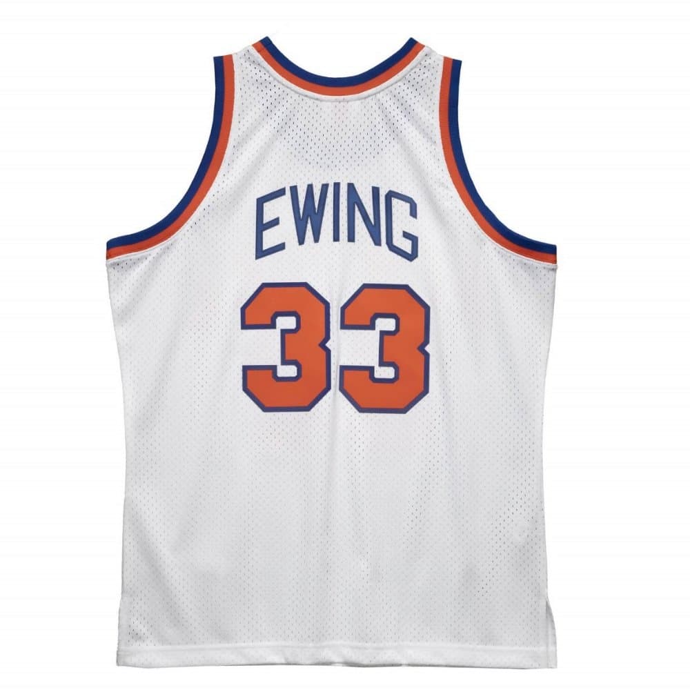Patrick Ewing #33 New York Knicks 1985-86 Swingman NBA Jersey White thumbnail 2