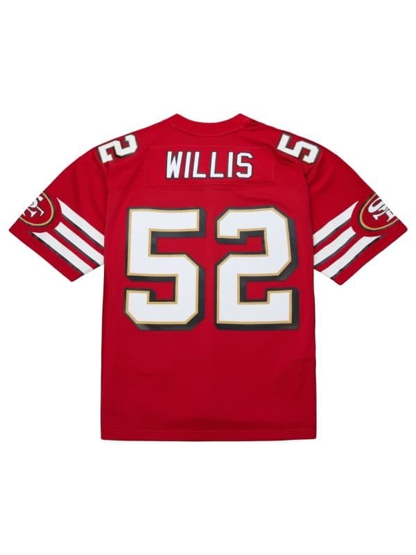 Patrick Willis #52 San Francisco 49ers 2007 Legacy Throwback NFL Jersey Red — view 1