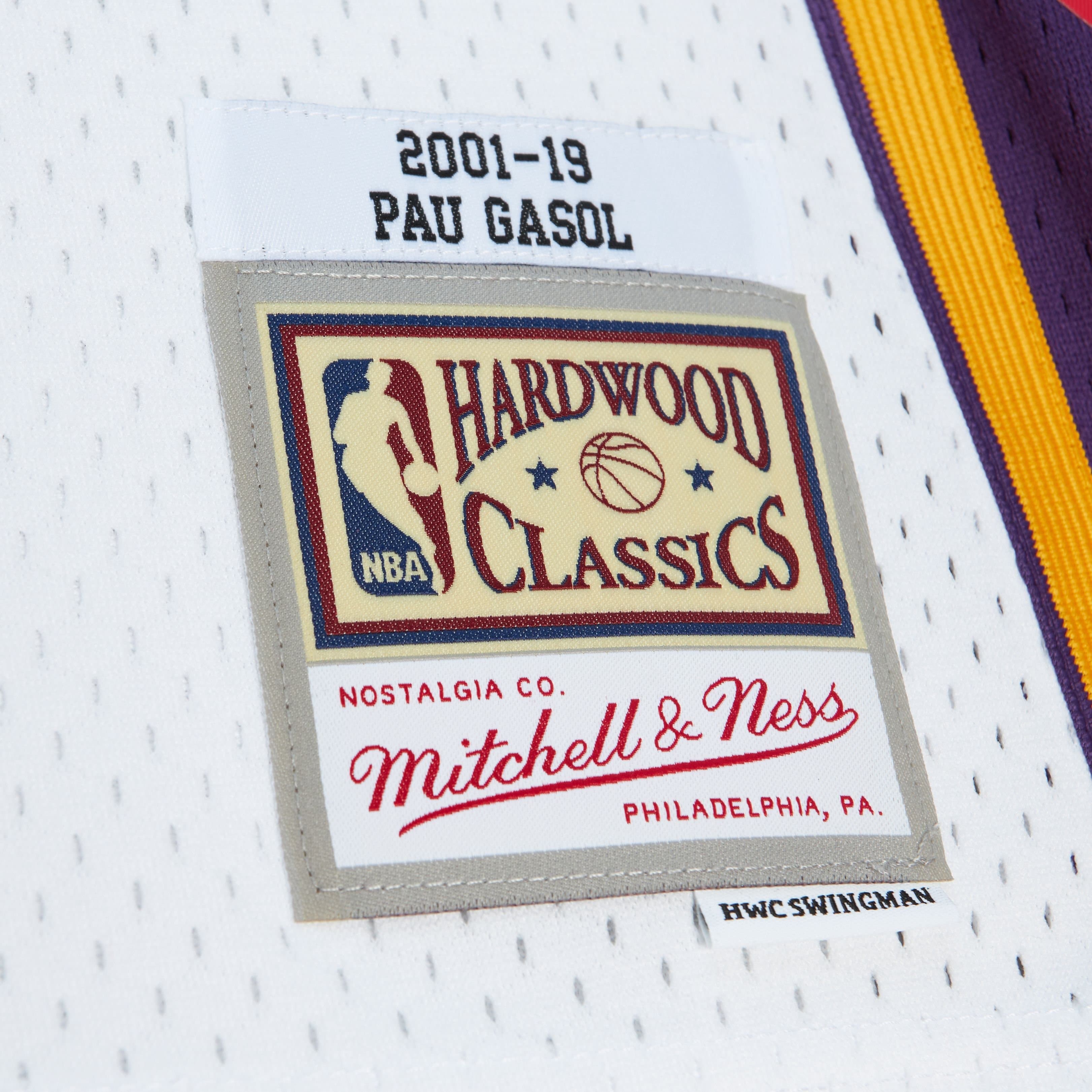 Pau Gasol #16 Los Angeles Lakers HOF 2001-19 Mitchell & Ness Swingman NBA Jersey thumbnail 3