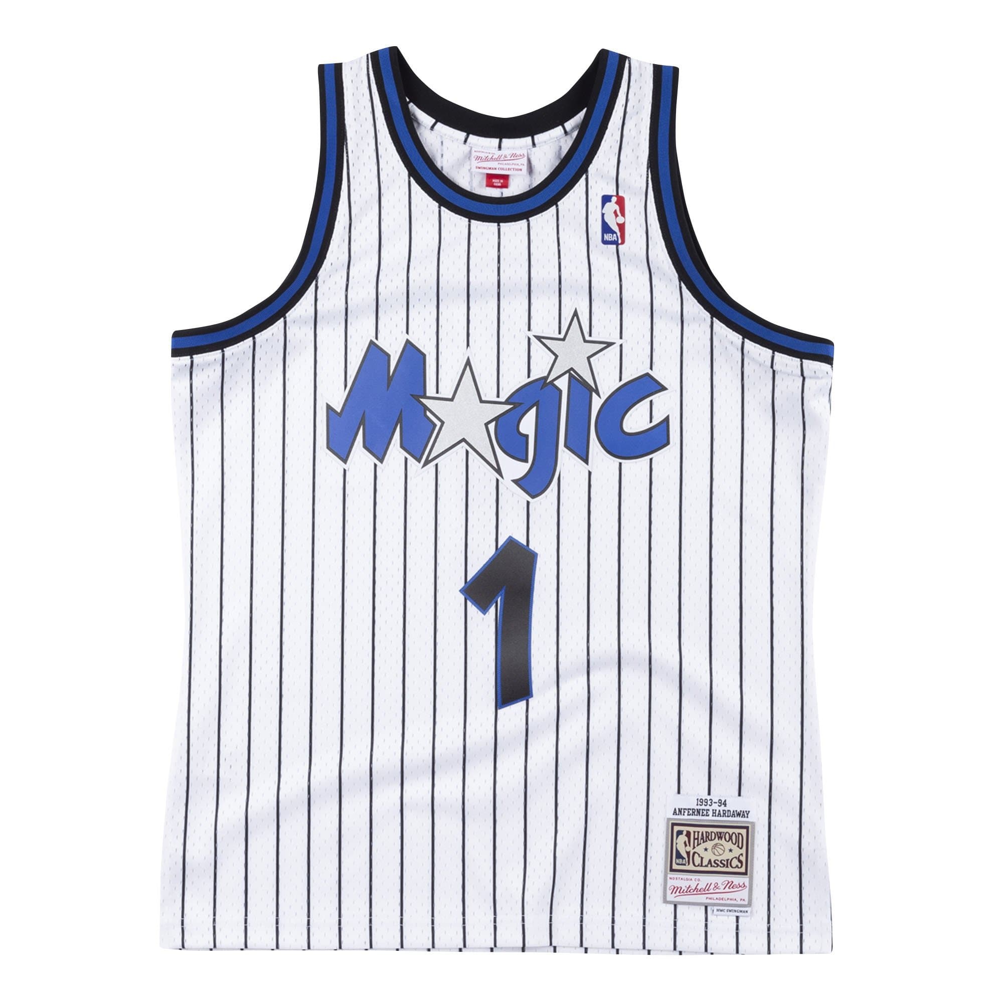 Penny Hardaway #1 Orlando Magic 1993-94 Swingman NBA Jersey White — view 1