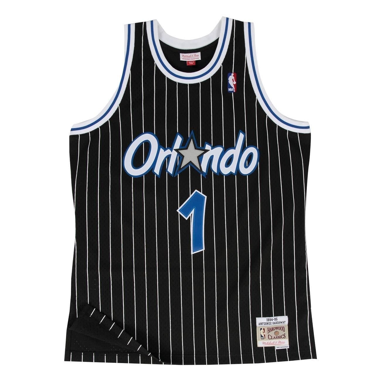 Penny Hardaway #1 Orlando Magic 1994-95 Swingman NBA Jersey Black — view 1