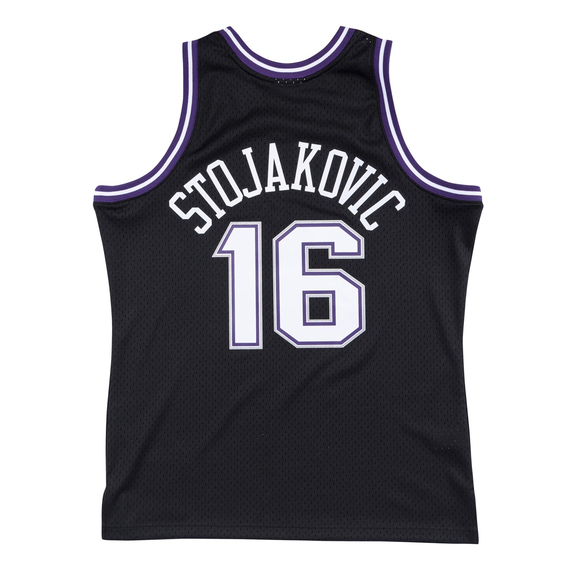 Predrag Stojaković #16 Sacramento Kings 2001-02 Swingman NBA Jersey Black thumbnail 2