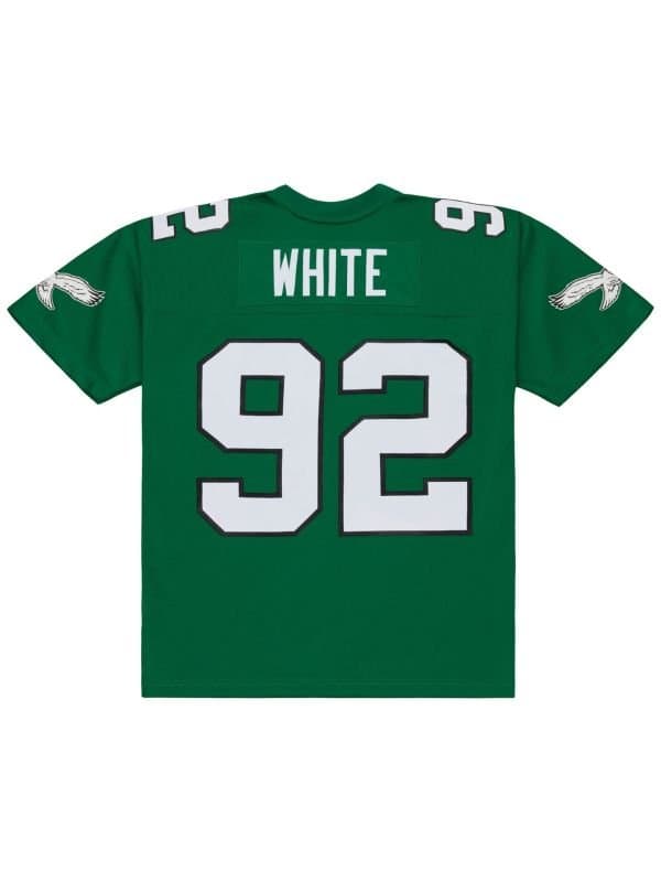 Reggie White #92 Philadelphia Eagles 1990 Legacy Throwback NFL Jersey Green — view 1